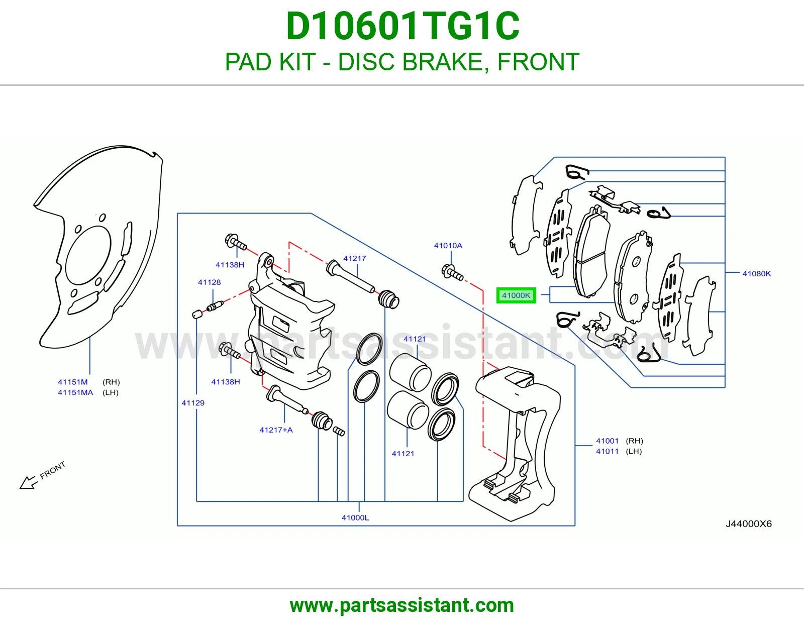PAD KIT - DISC BRAKE, FRONT