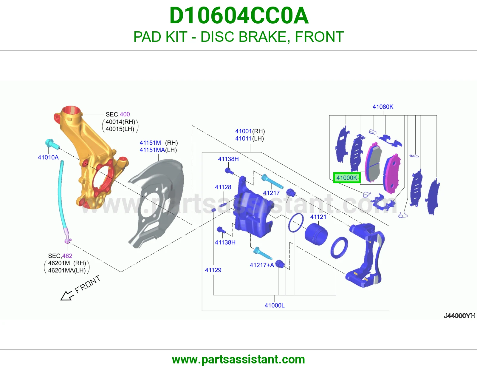 PAD KIT - DISC BRAKE, FRONT