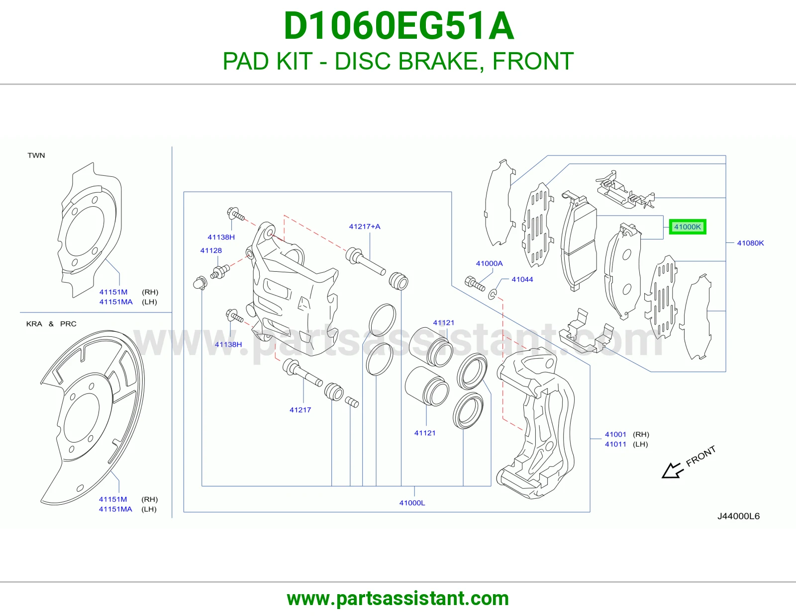 PAD KIT - DISC BRAKE, FRONT