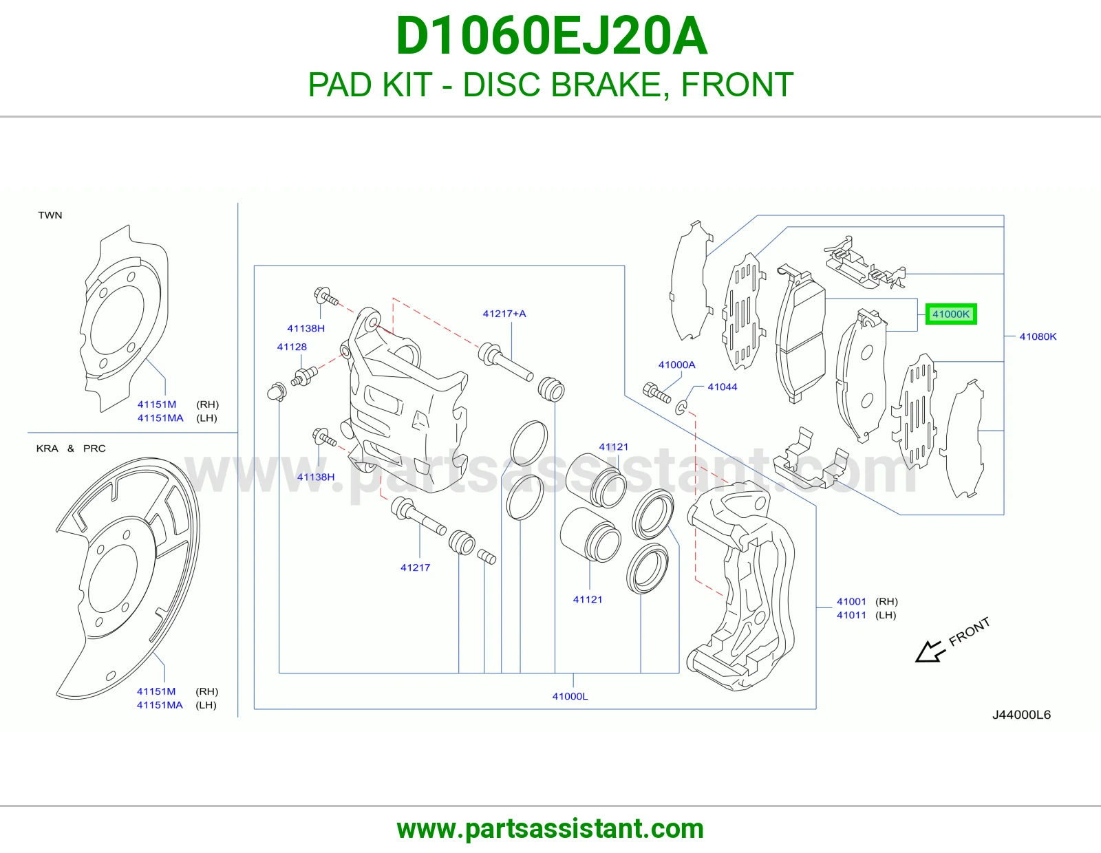 PAD KIT - DISC BRAKE, FRONT