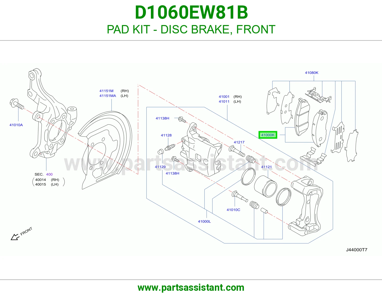 PAD KIT - DISC BRAKE, FRONT