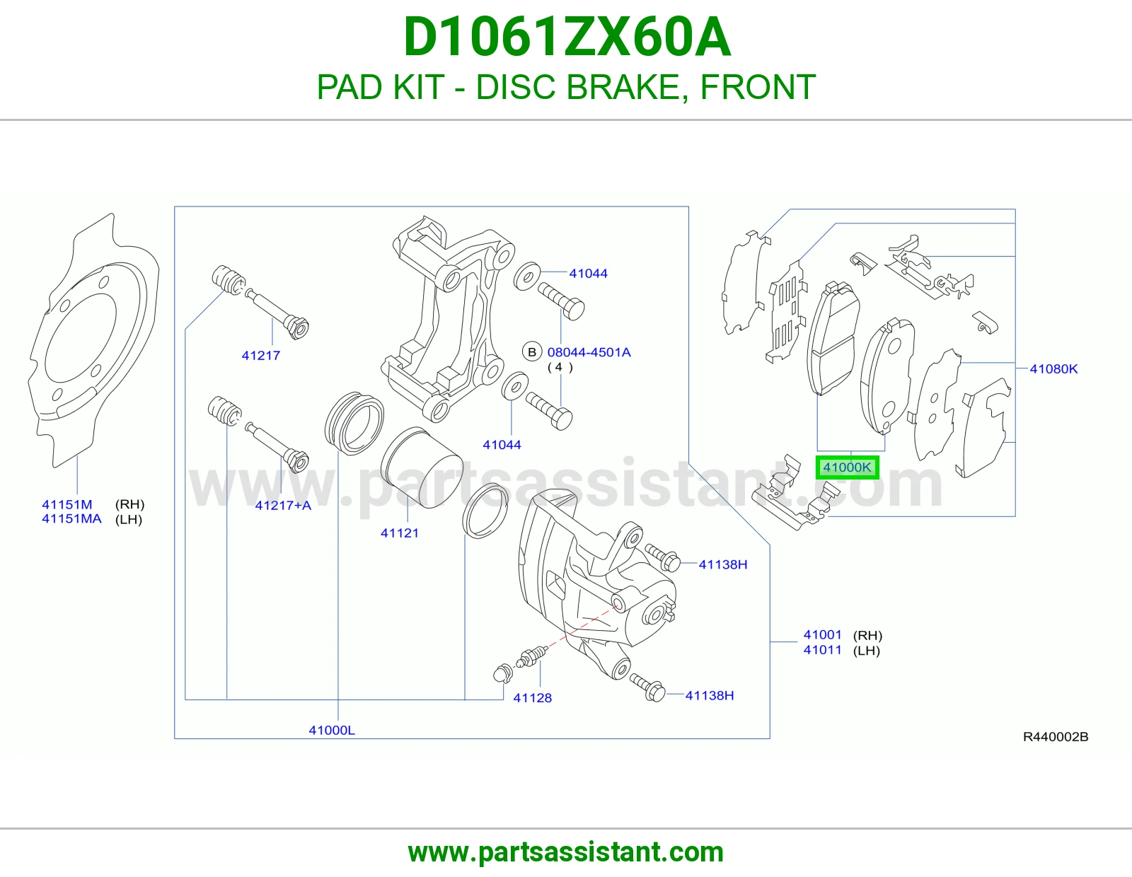 PAD KIT - DISC BRAKE, FRONT
