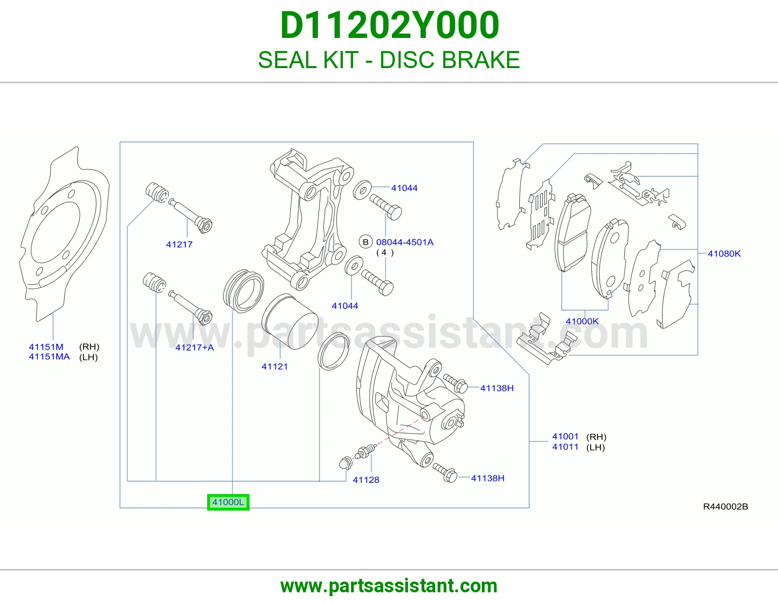 SEAL KIT - DISC BRAKE