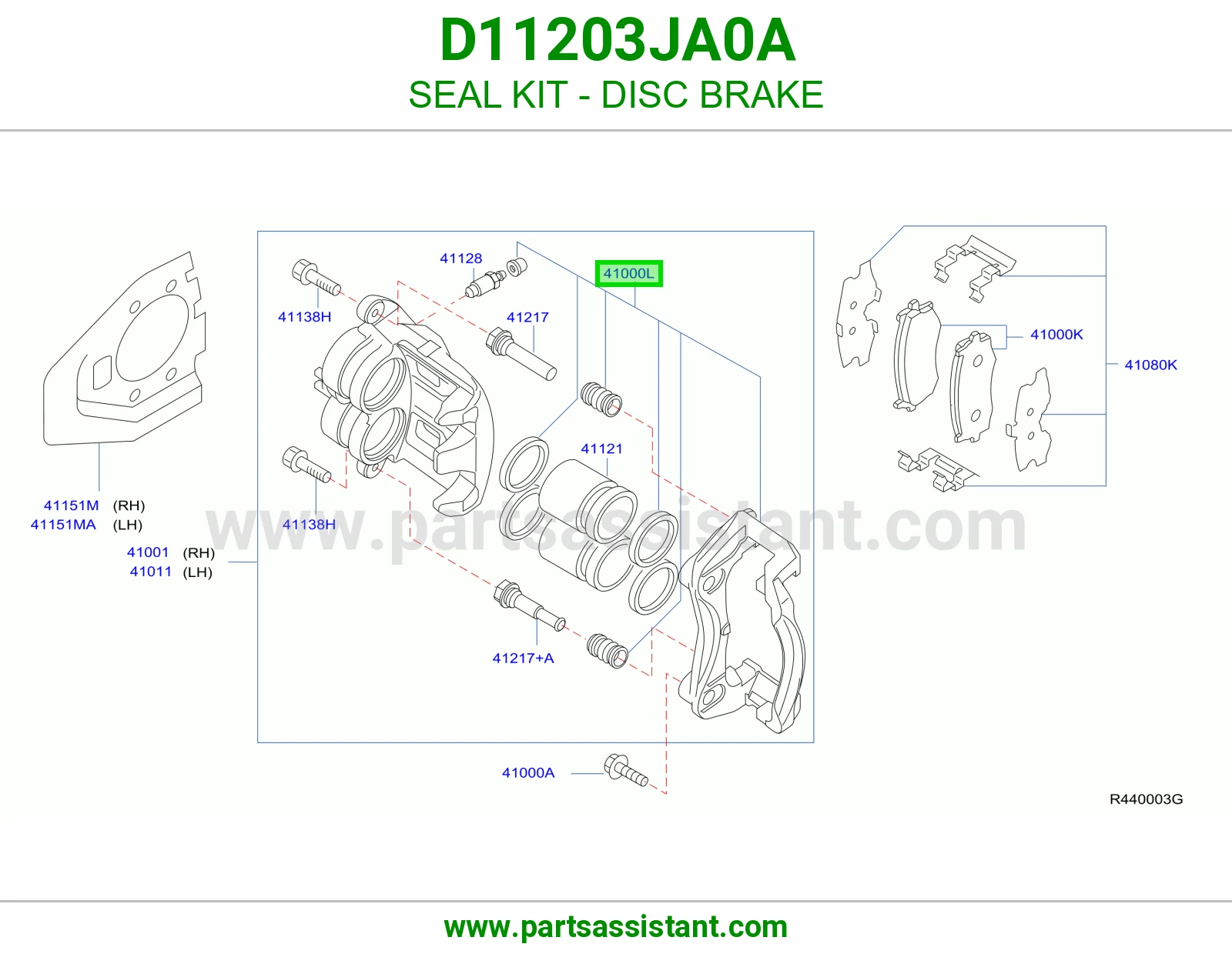 SEAL KIT - DISC BRAKE
