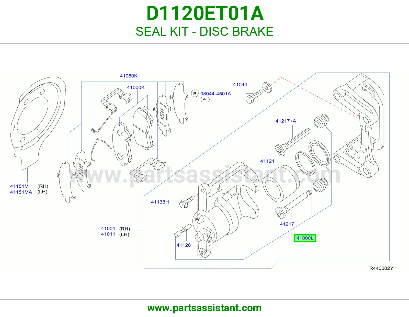 SEAL KIT - DISC BRAKE