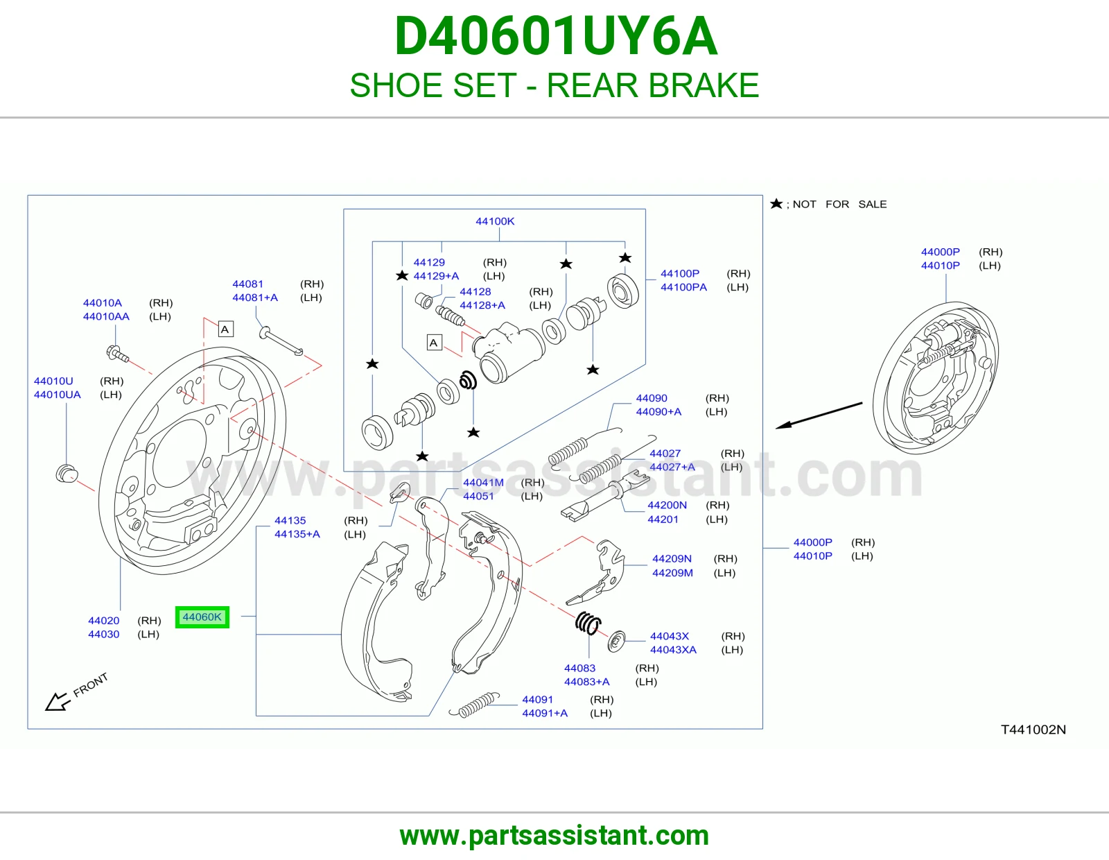 SHOE SET - REAR BRAKE