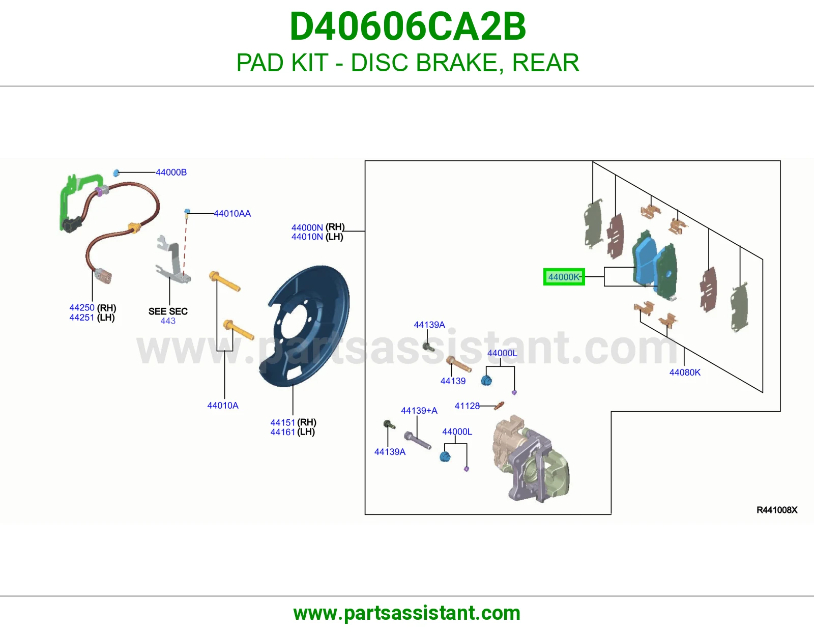 PAD KIT - DISC BRAKE, REAR