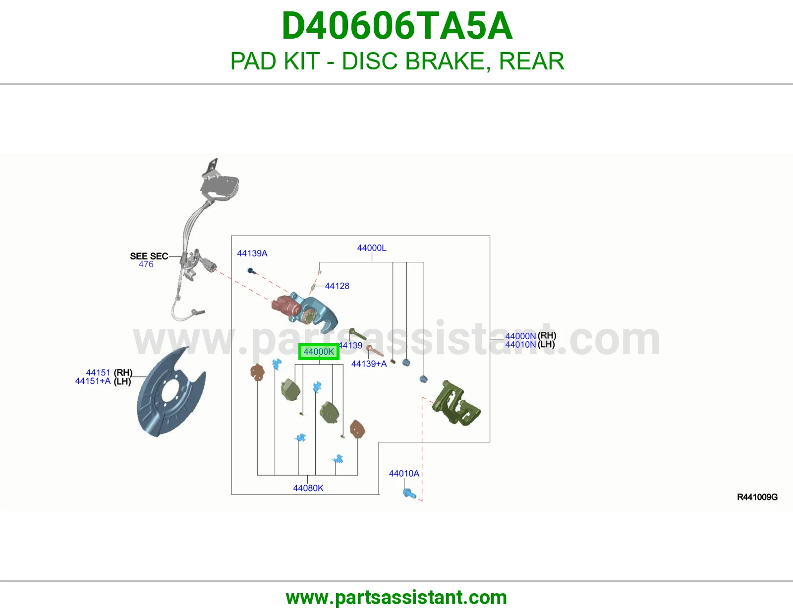 PAD KIT - DISC BRAKE, REAR