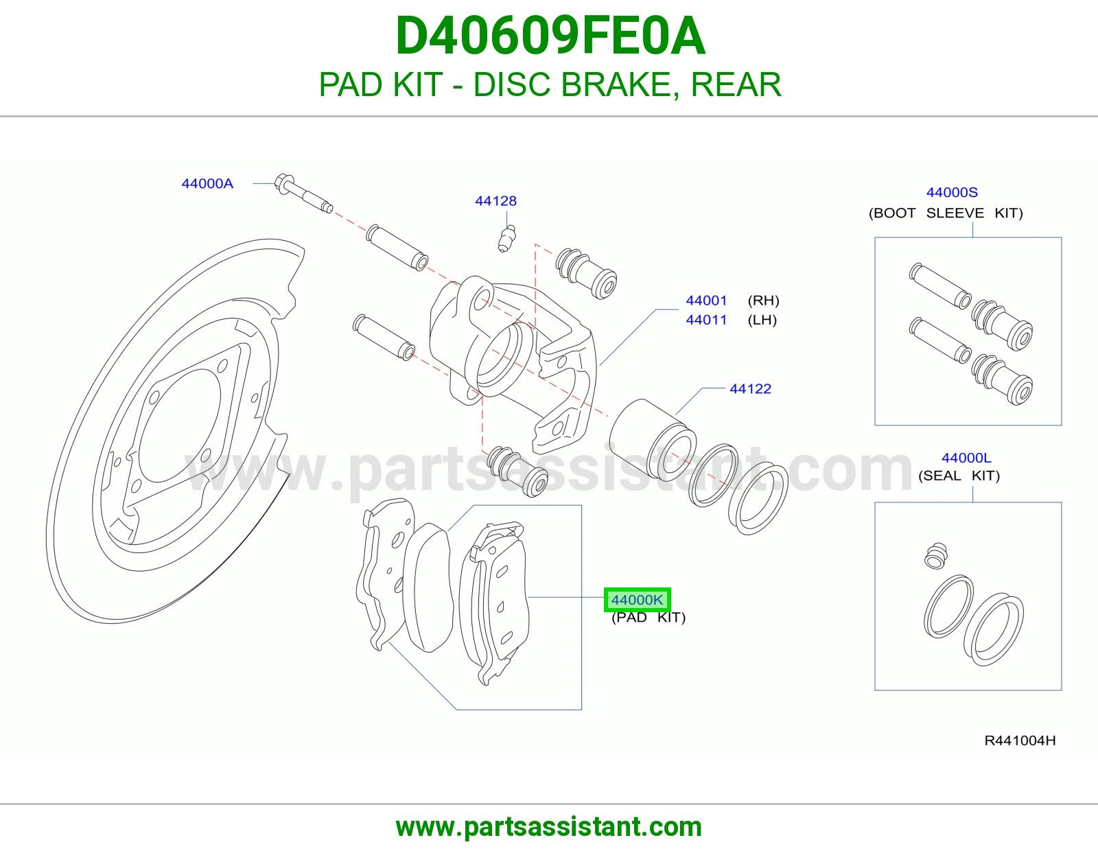 PAD KIT - DISC BRAKE, REAR