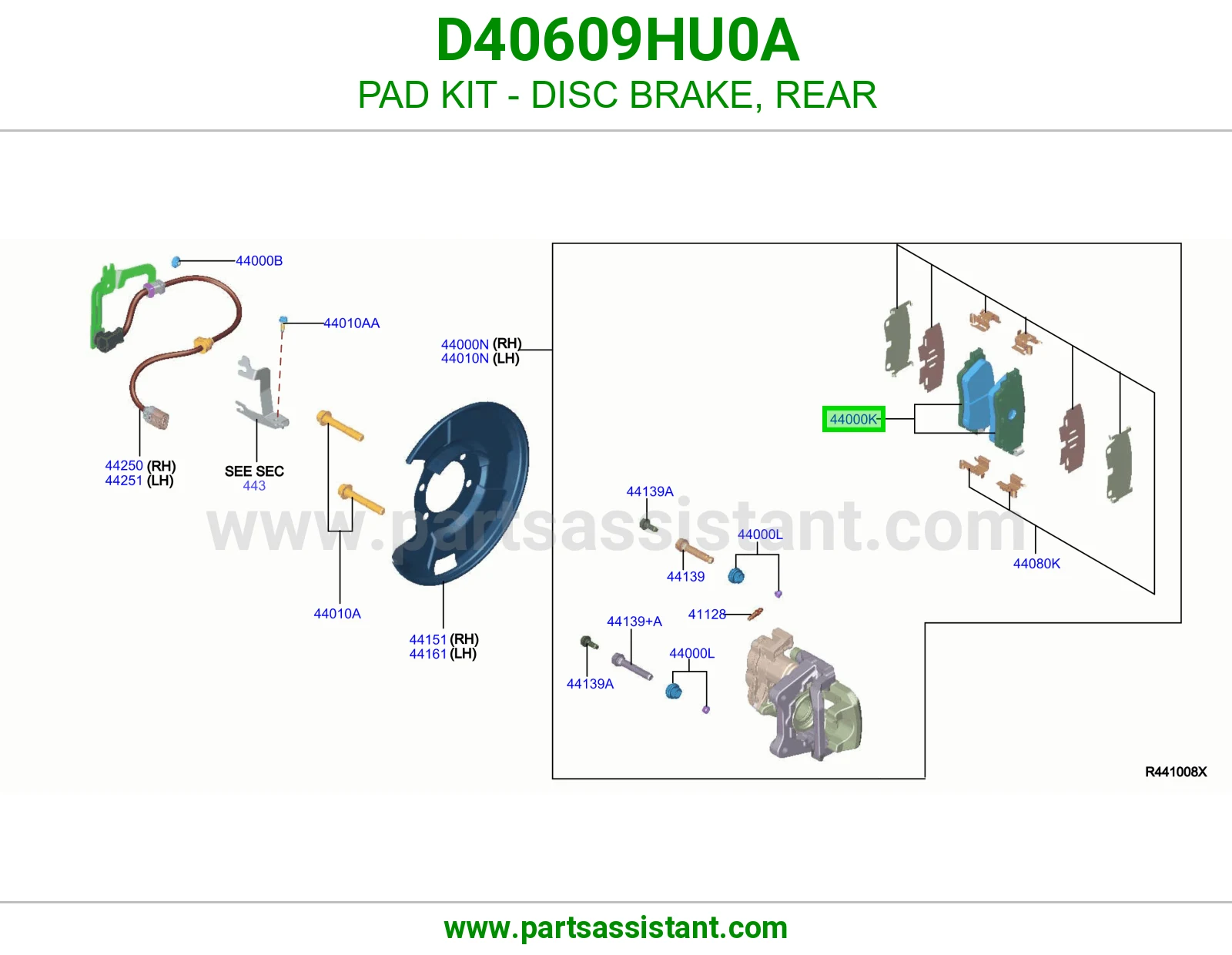 PAD KIT - DISC BRAKE, REAR