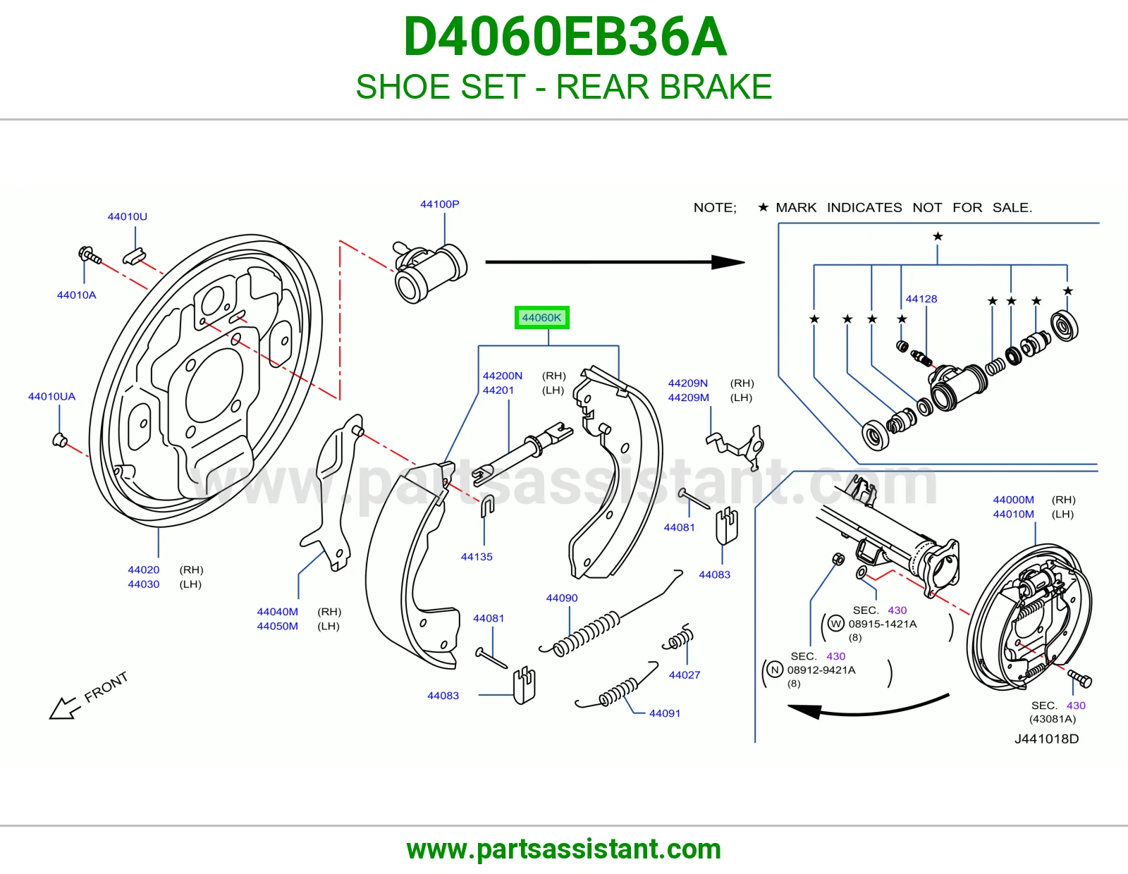 SHOE SET - REAR BRAKE