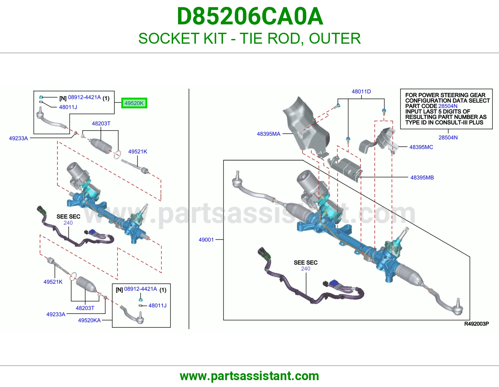 SOCKET KIT - TIE ROD, OUTER