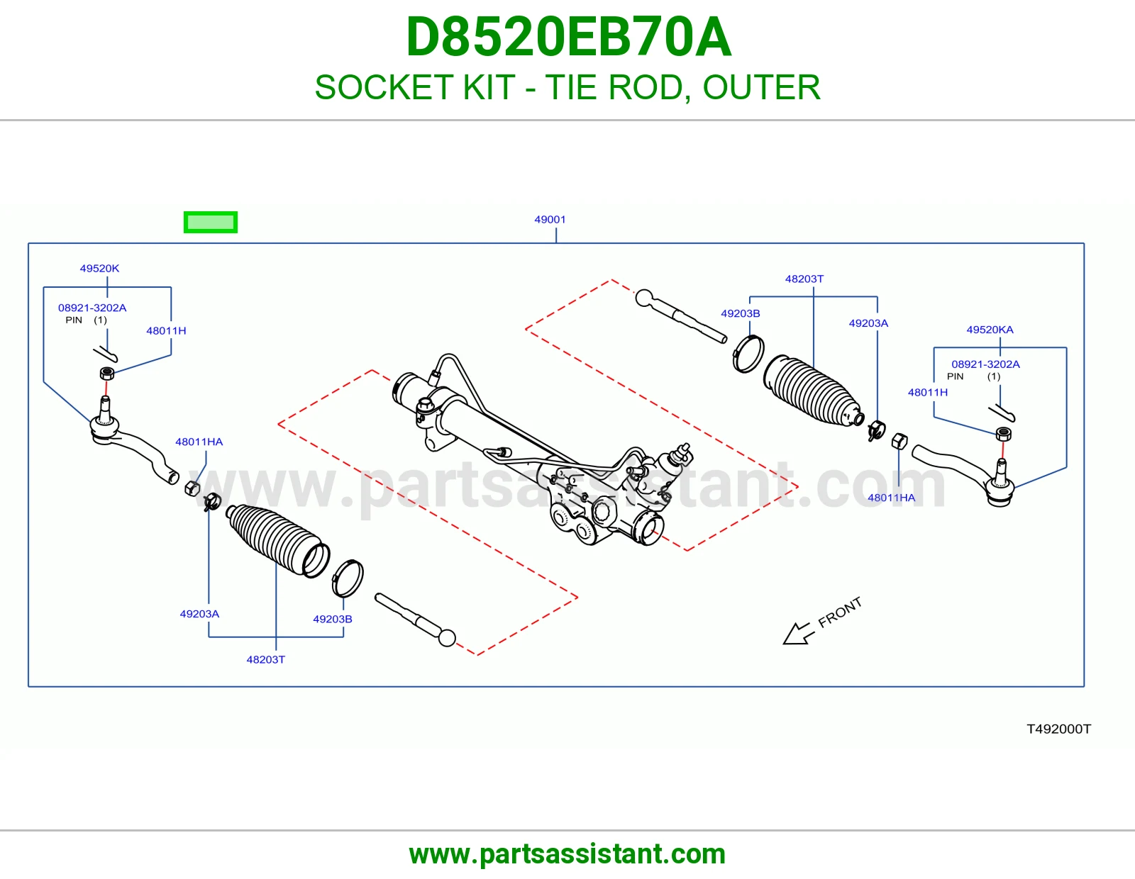 SOCKET KIT - TIE ROD, OUTER