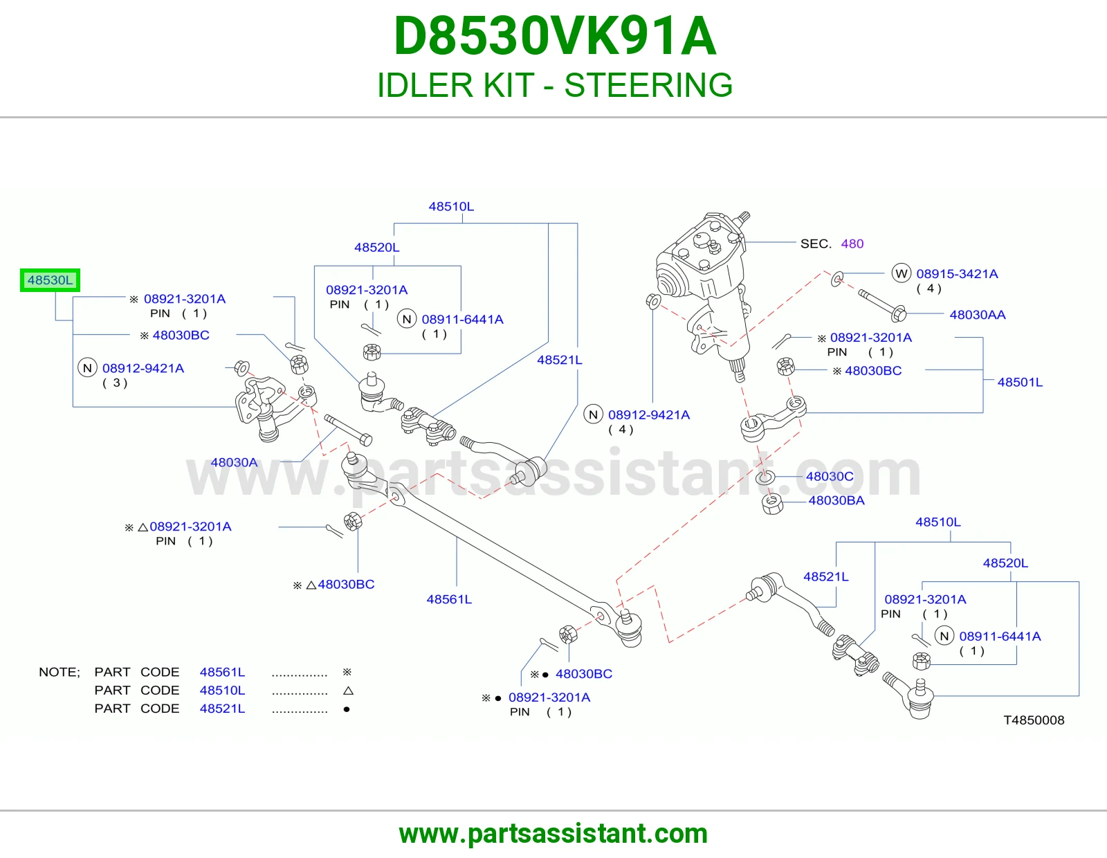 IDLER KIT - STEERING
