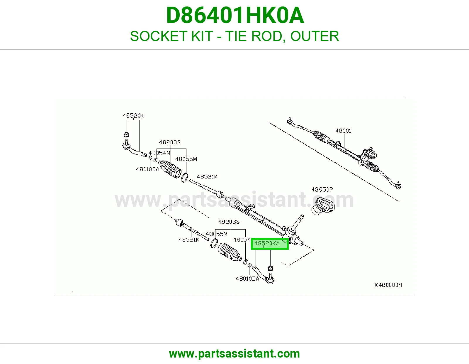 SOCKET KIT - TIE ROD, OUTER