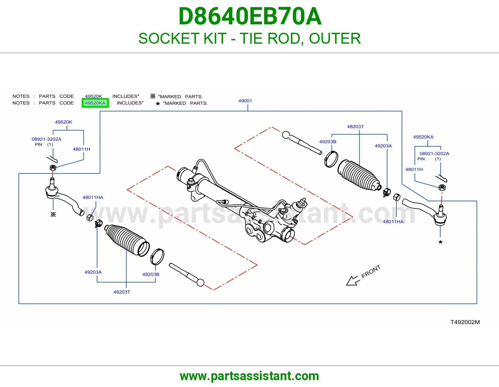SOCKET KIT - TIE ROD, OUTER