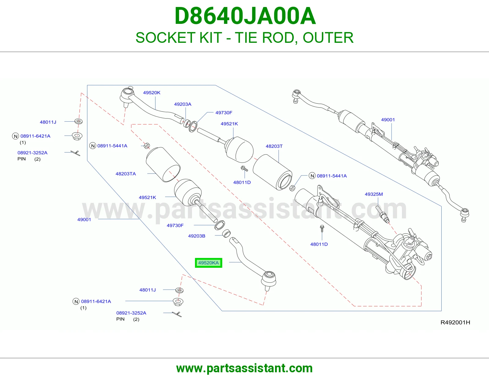 SOCKET KIT - TIE ROD, OUTER