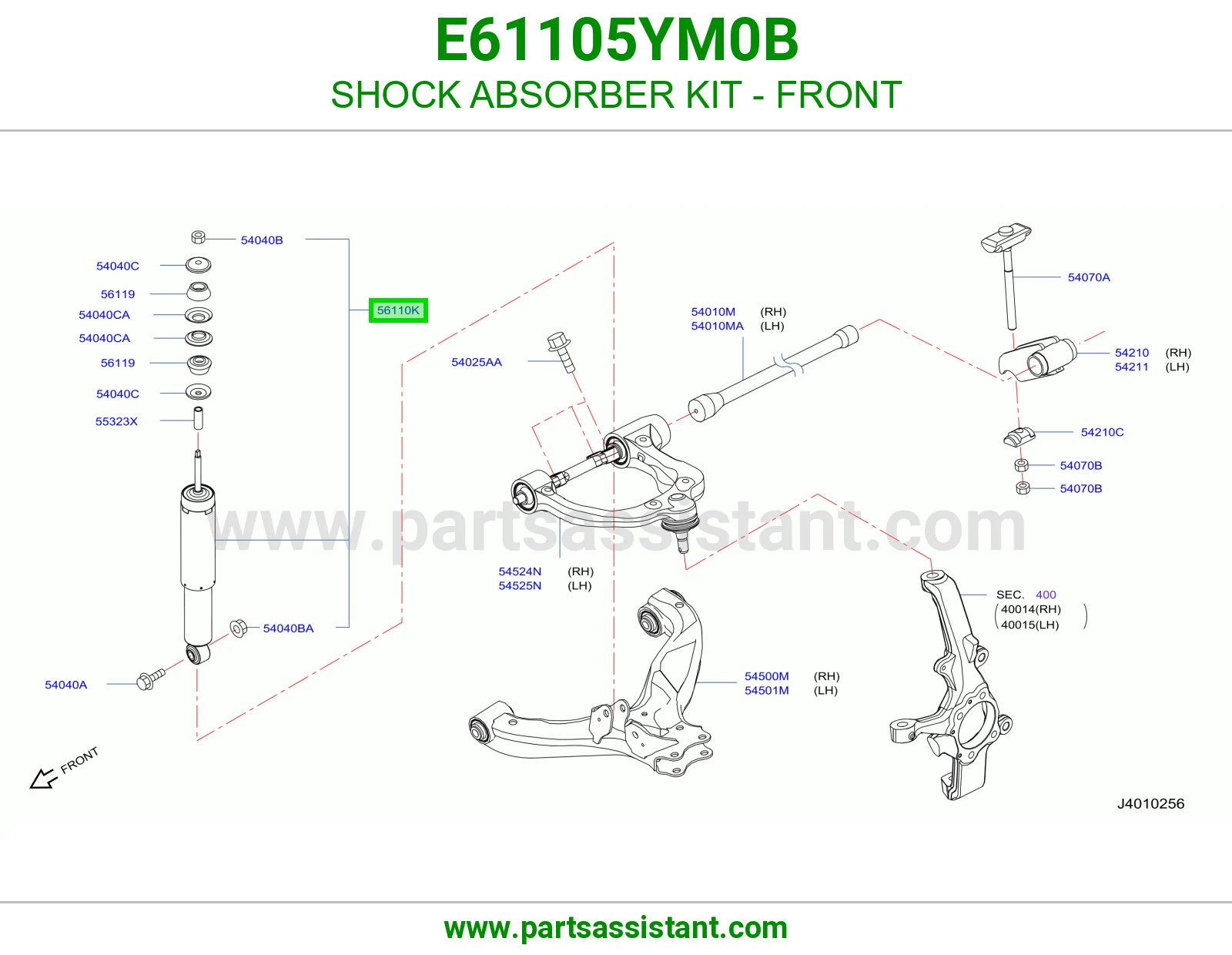 SHOCK ABSORBER KIT - FRONT