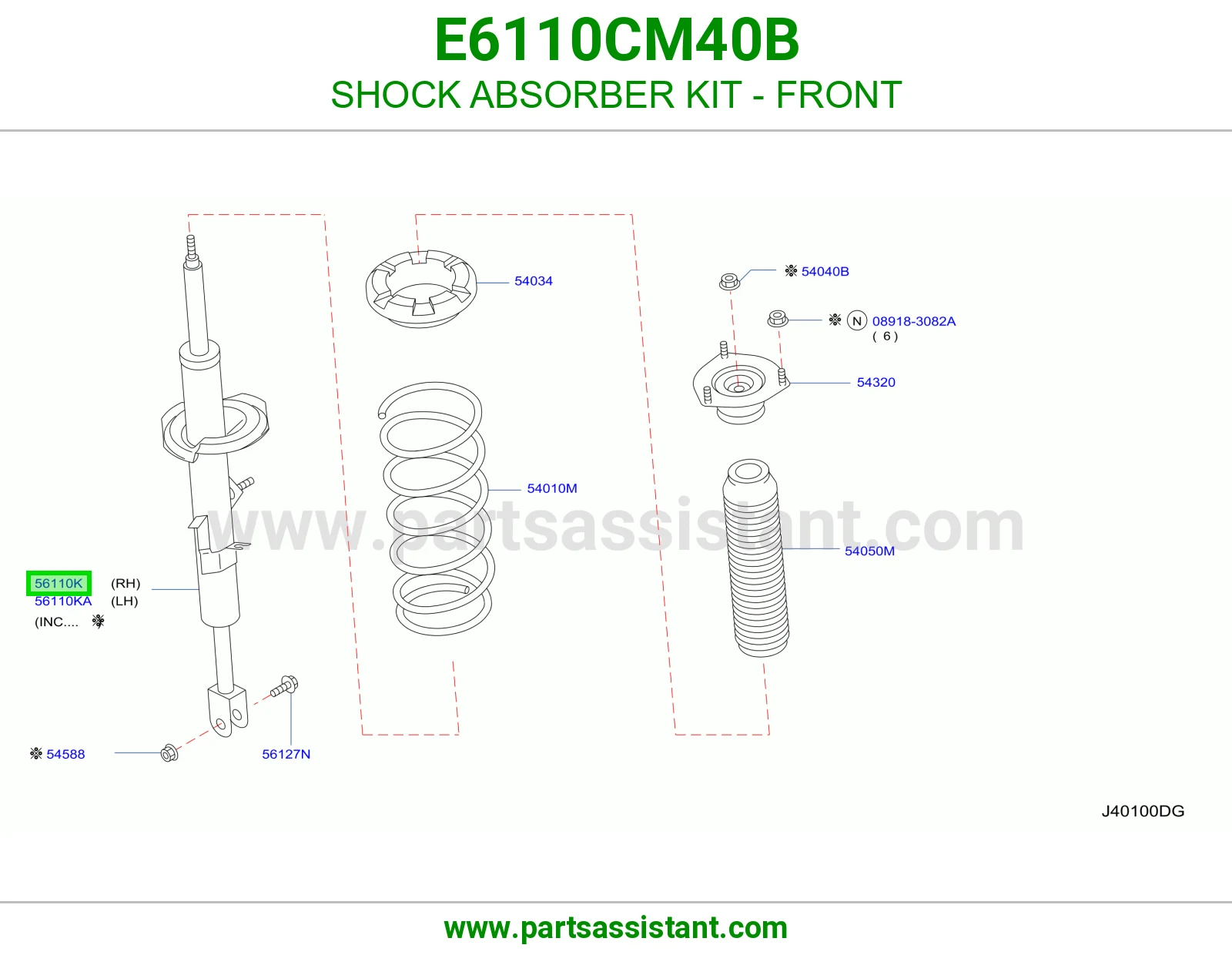 SHOCK ABSORBER KIT - FRONT