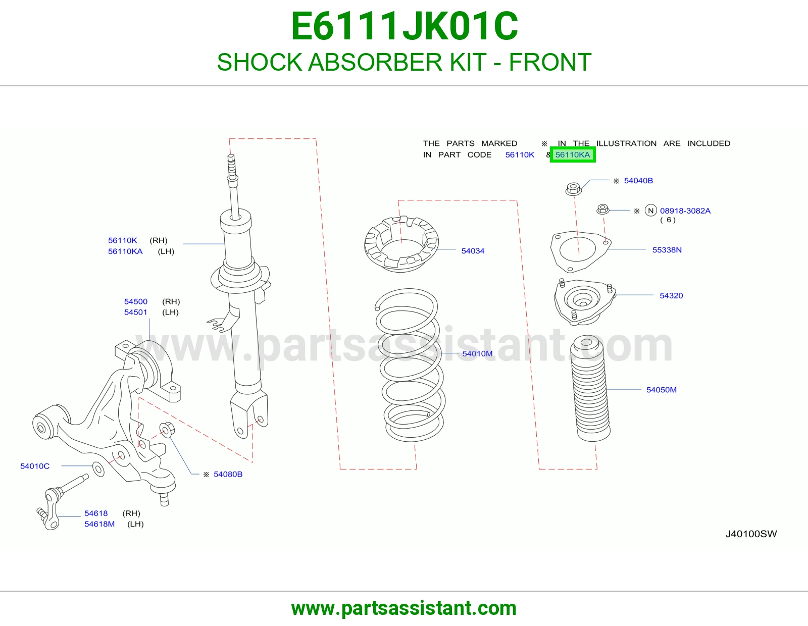 SHOCK ABSORBER KIT - FRONT