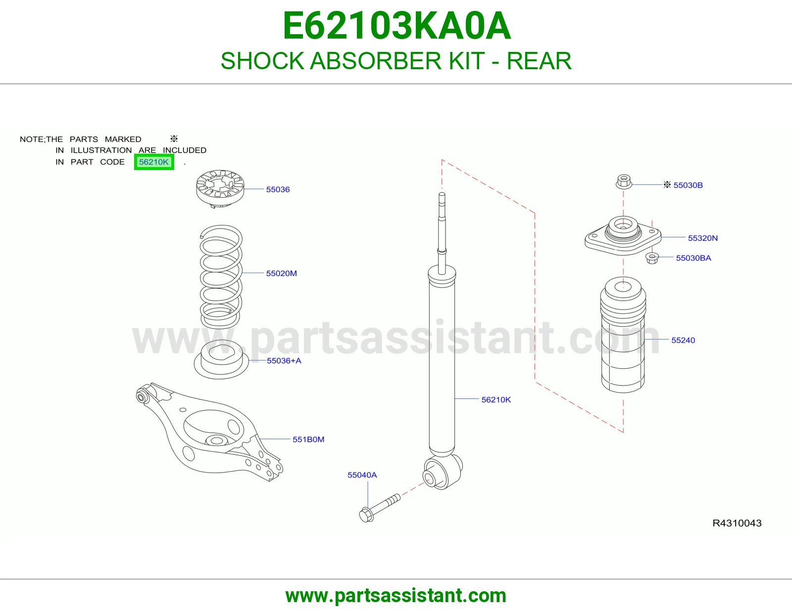 SHOCK ABSORBER KIT - REAR