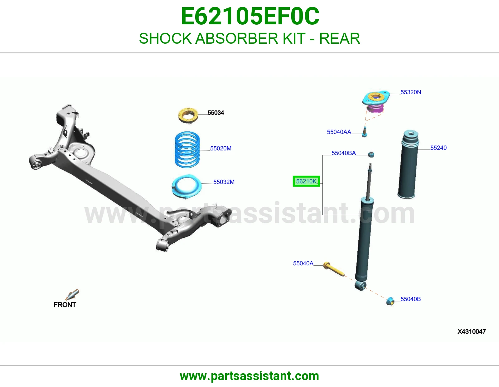 SHOCK ABSORBER KIT - REAR
