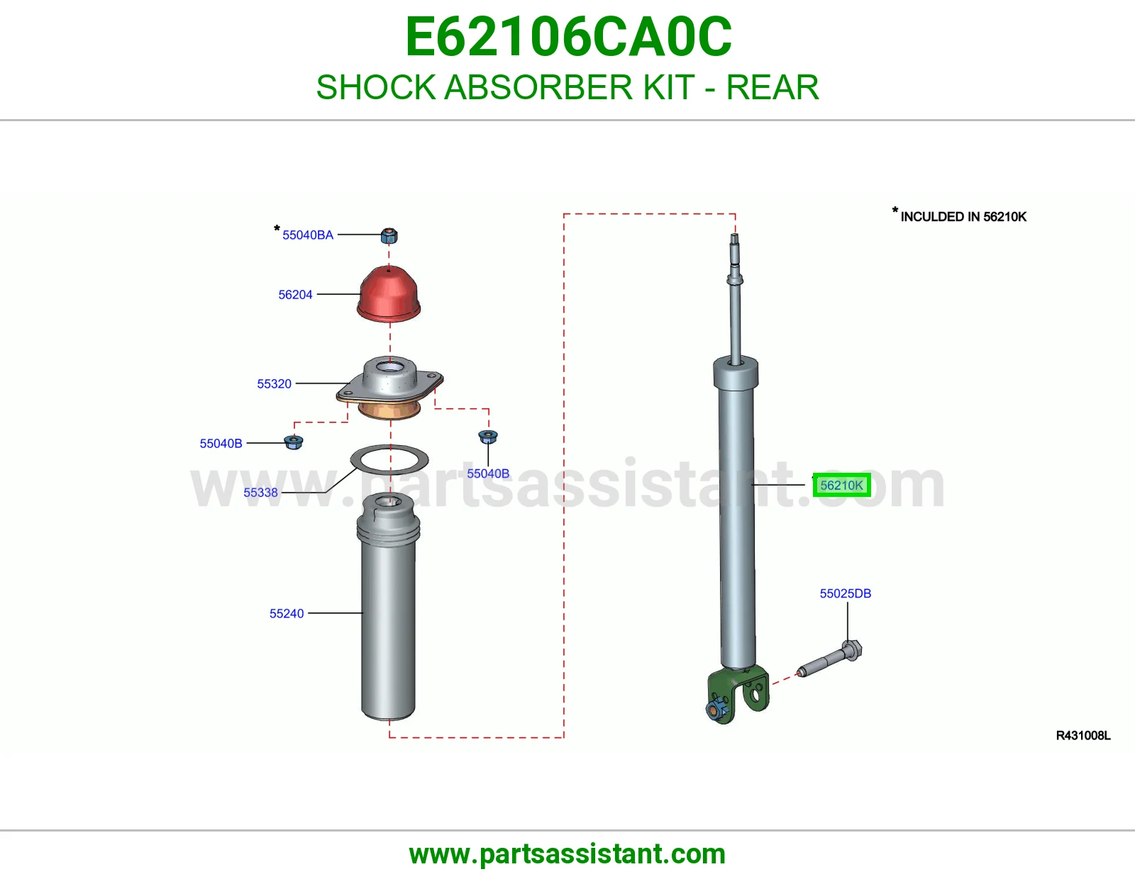SHOCK ABSORBER KIT - REAR