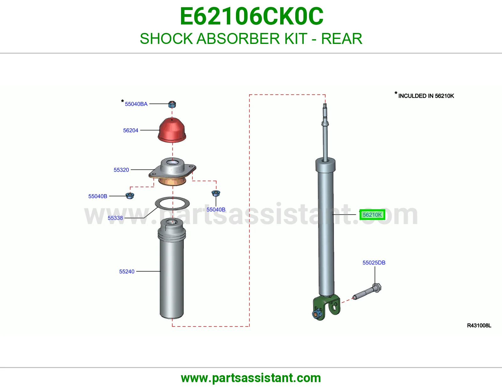 SHOCK ABSORBER KIT - REAR