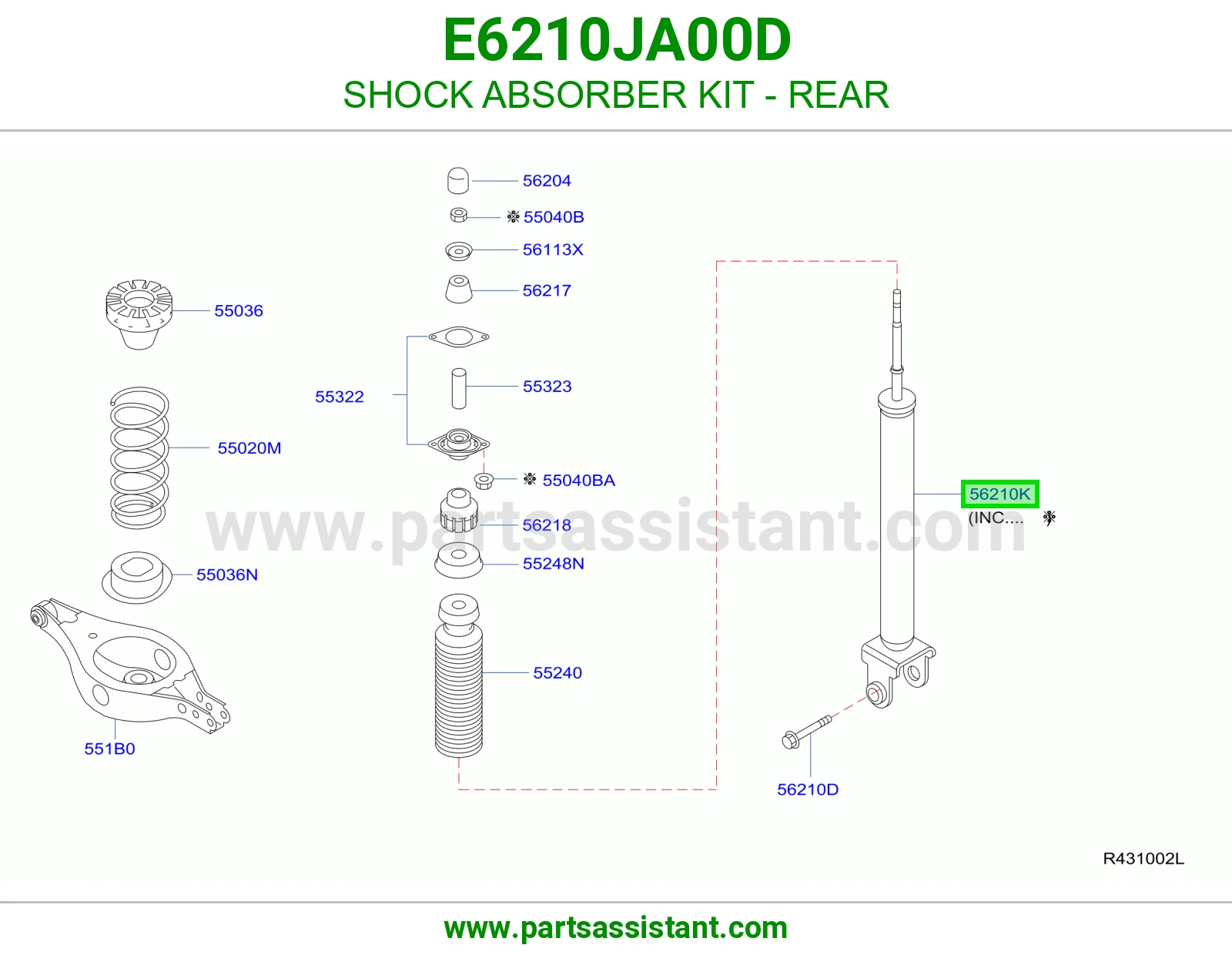 SHOCK ABSORBER KIT - REAR
