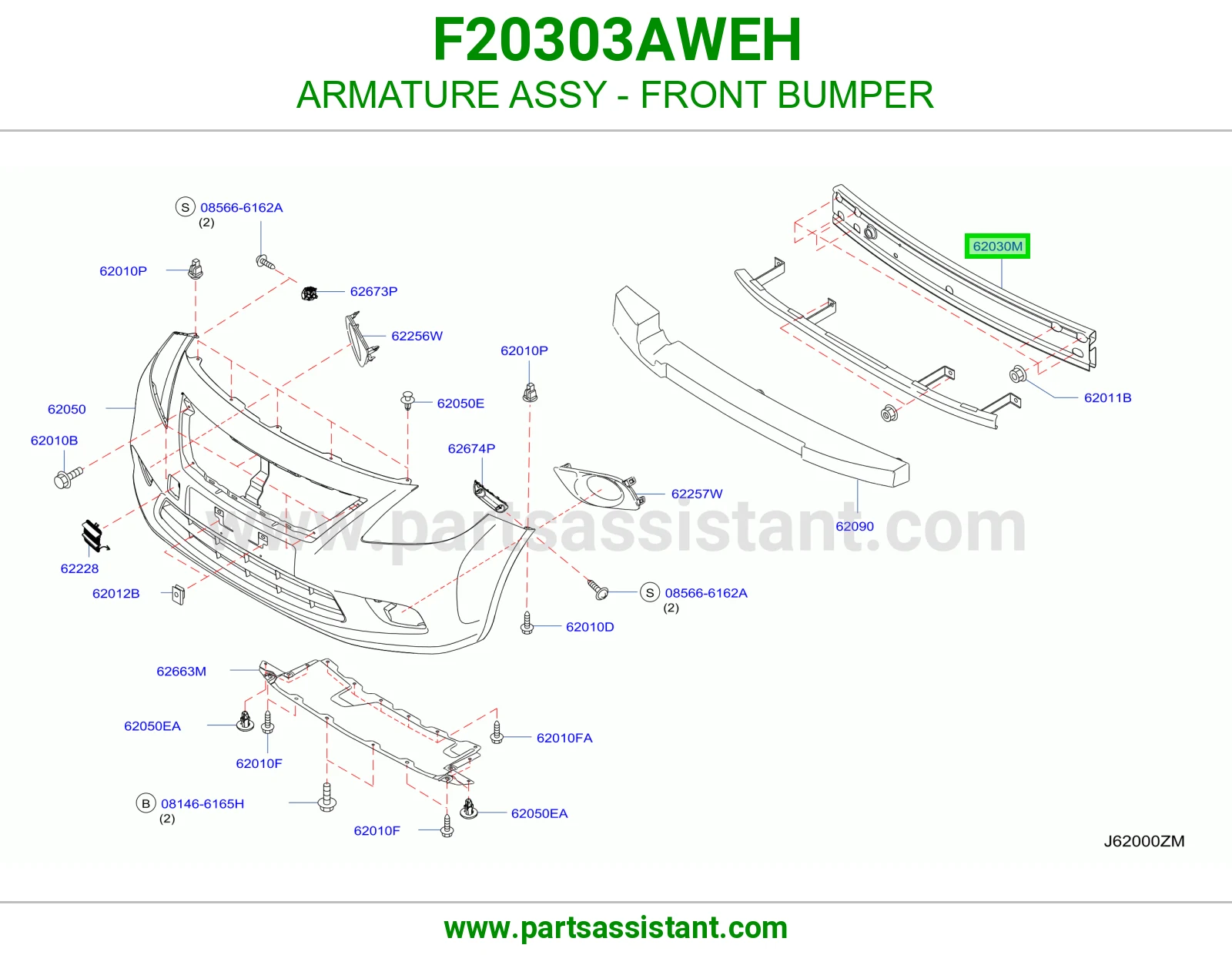 ARMATURE ASSY - FRONT BUMPER