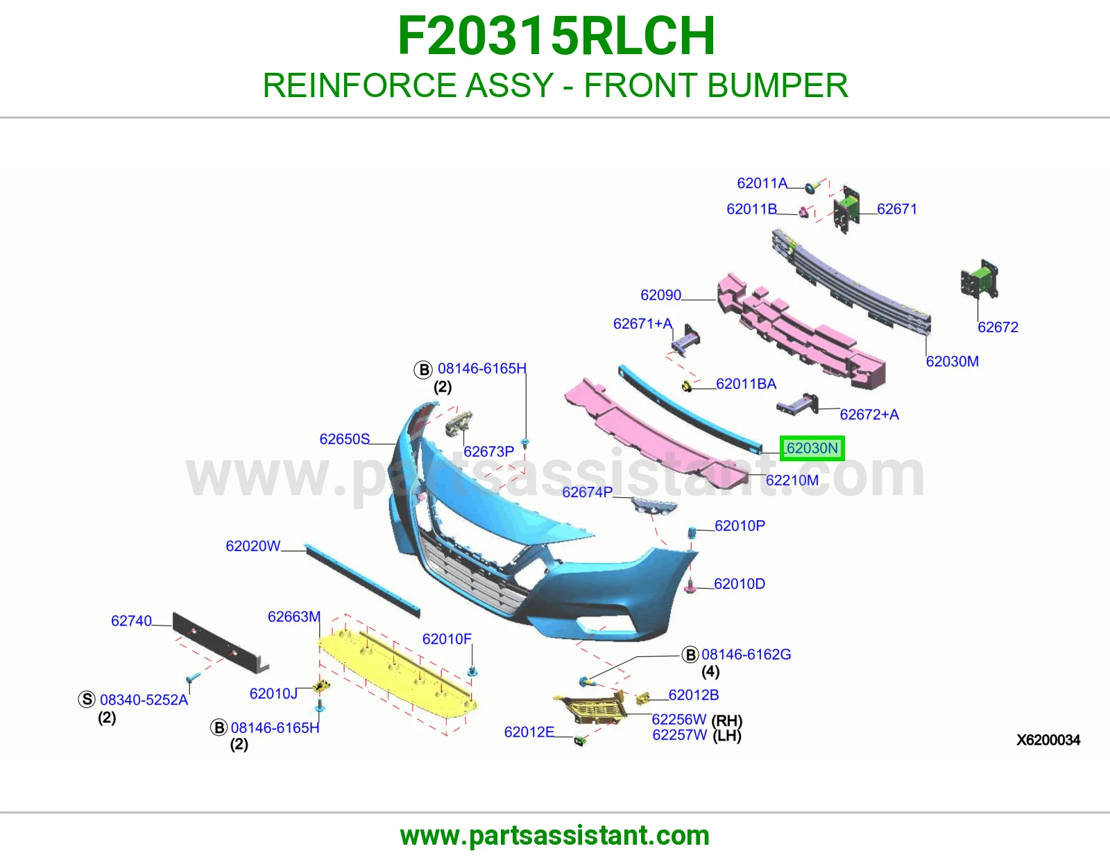REINFORCE ASSY - FRONT BUMPER