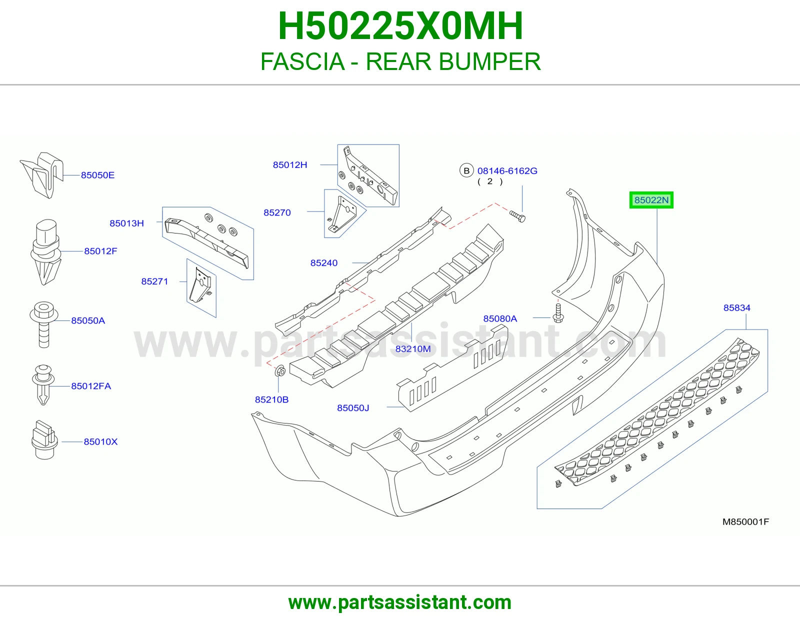FASCIA - REAR BUMPER
