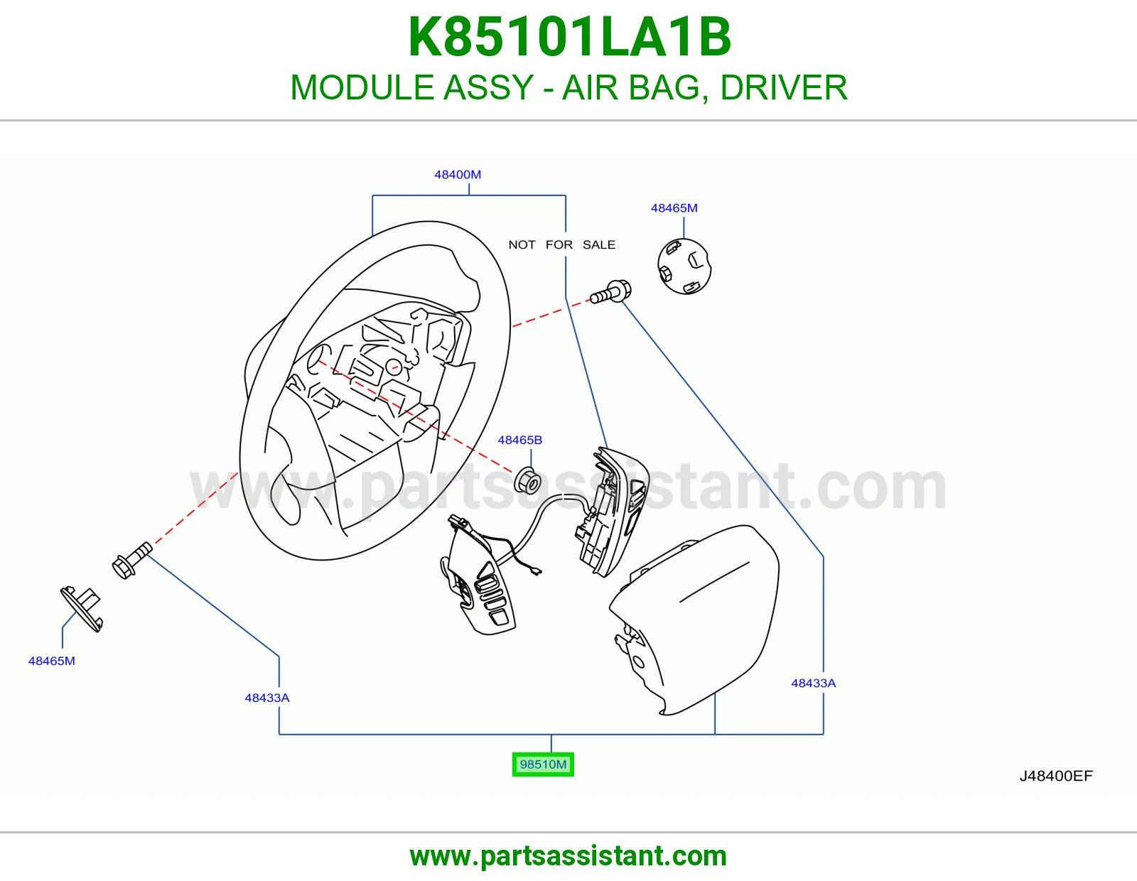 MODULE ASSY - AIR BAG, DRIVER