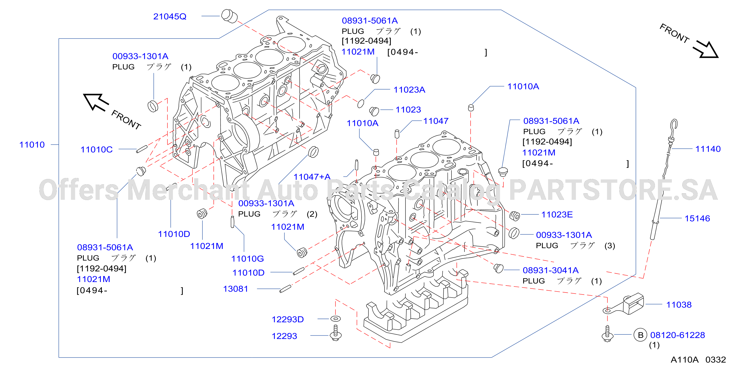 Cylinder Block Oil Pan Cylinder Block