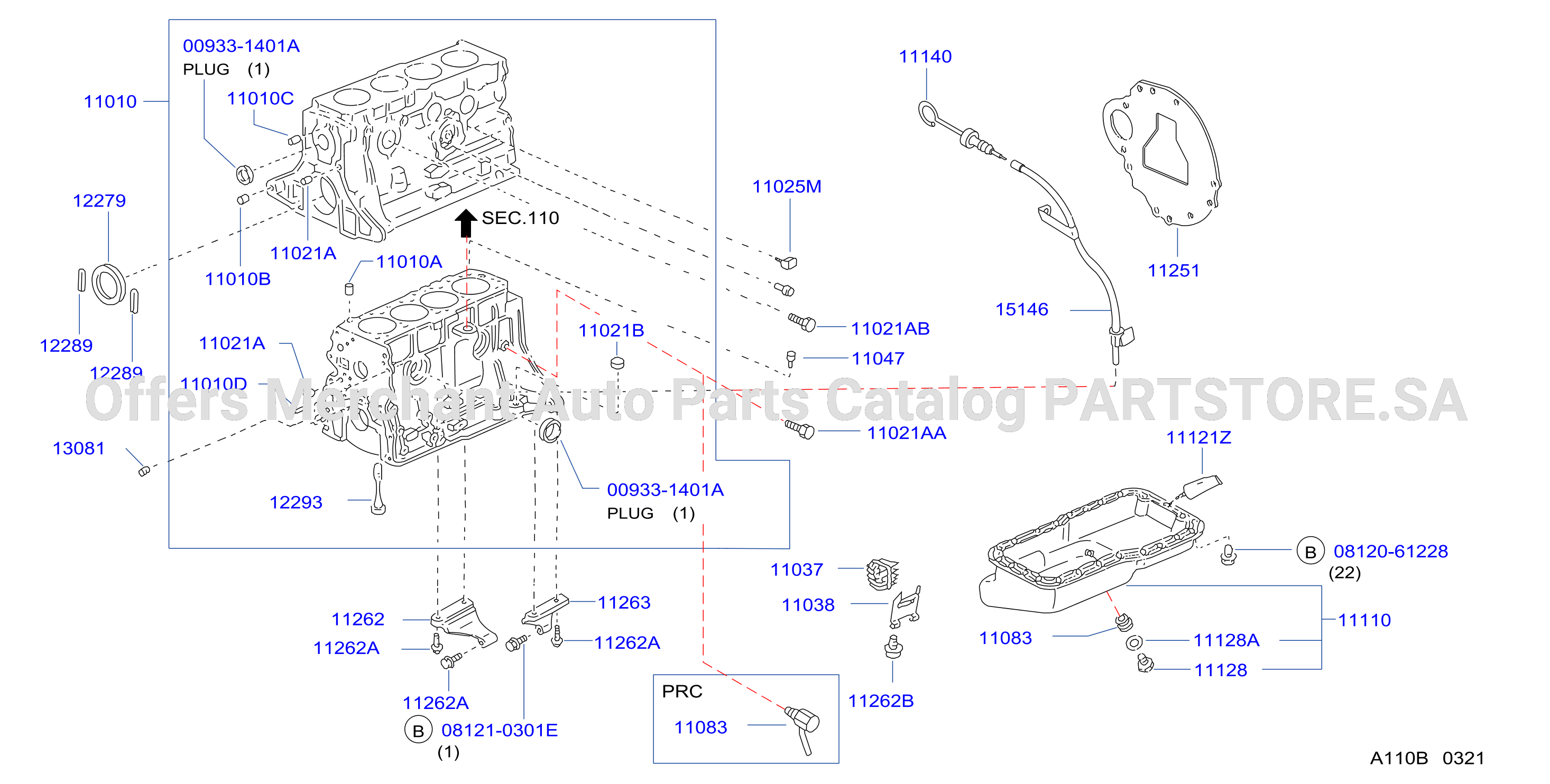 Cylinder Block Oil Pan
