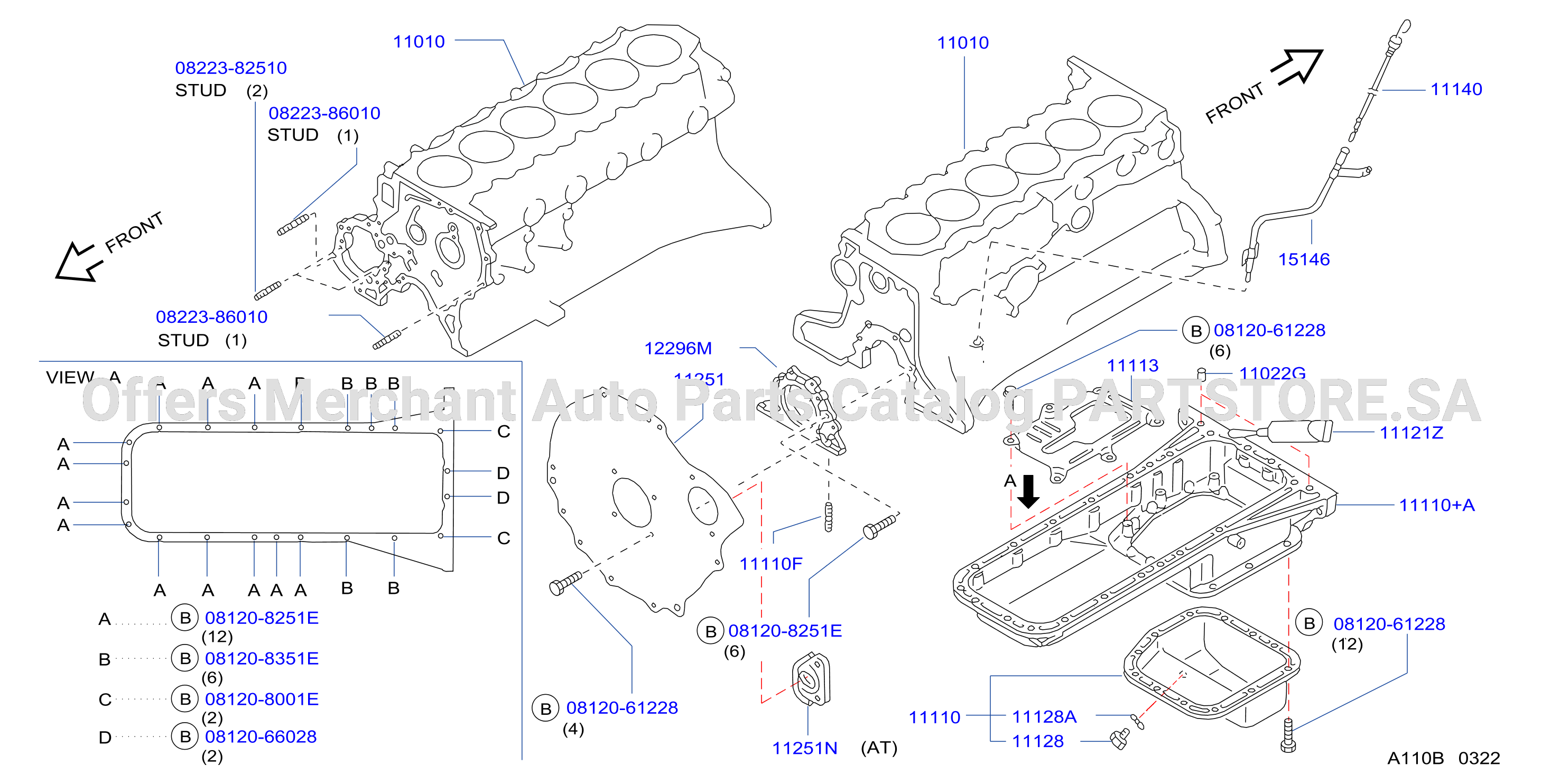 Cylinder Block Oil Pan Assembly