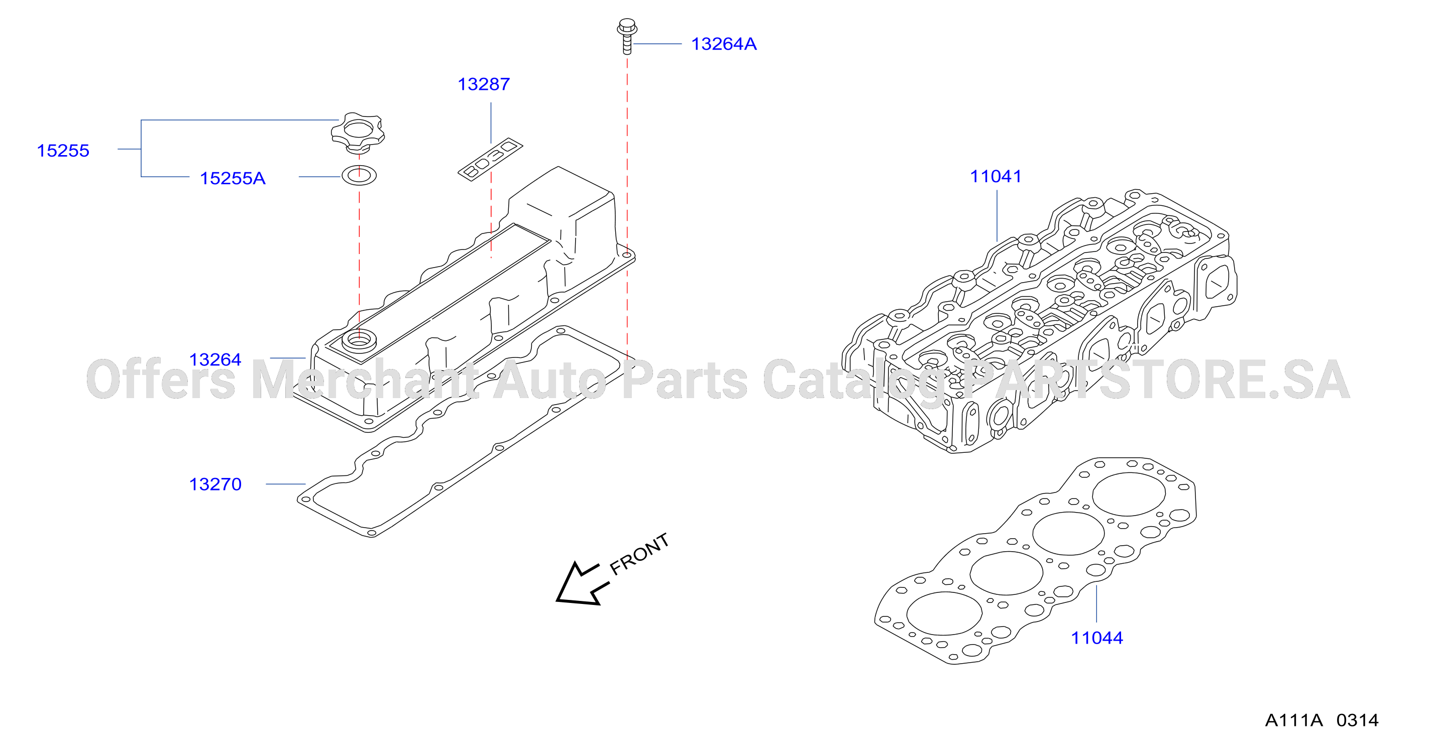 Cylinder Head Rocker Cover Head Gasket Rocker Cover