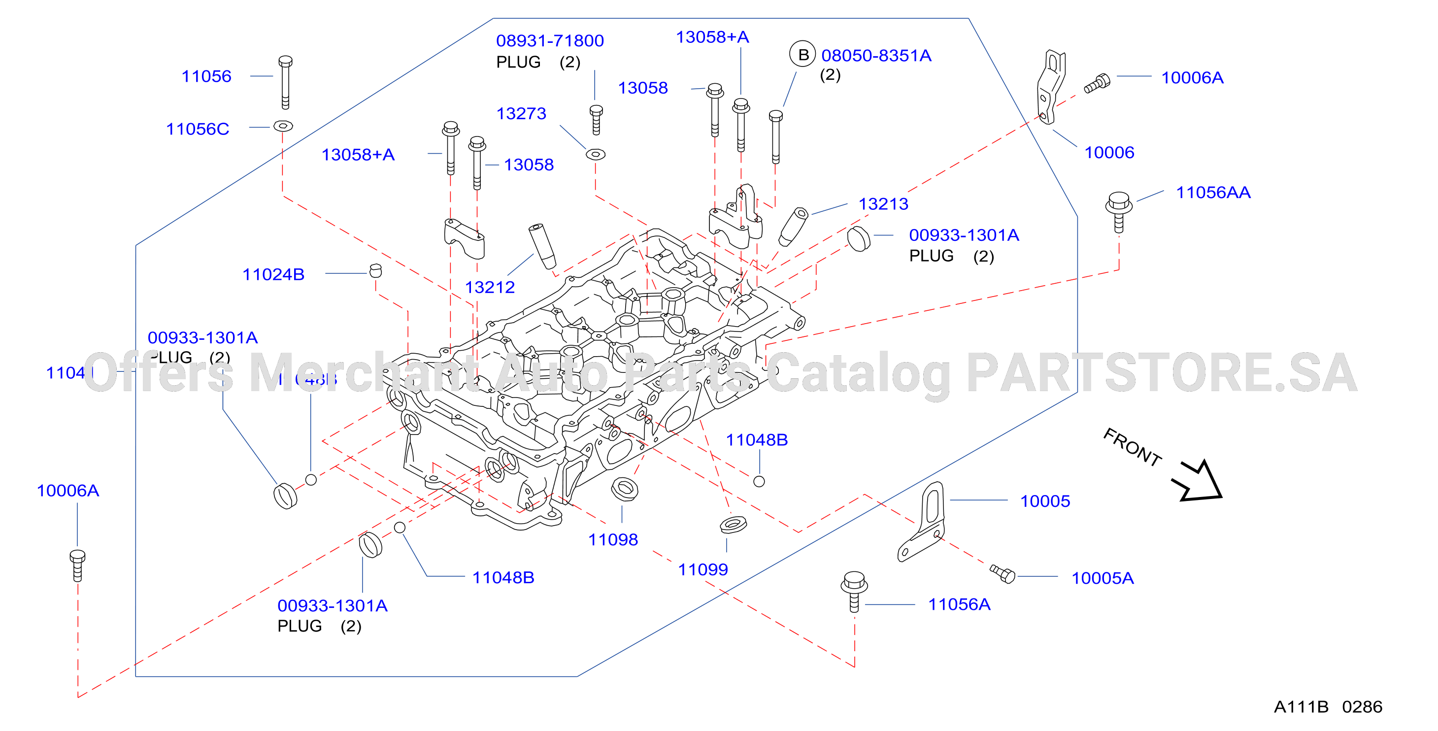 Cylinder Head Rocker Cover Components