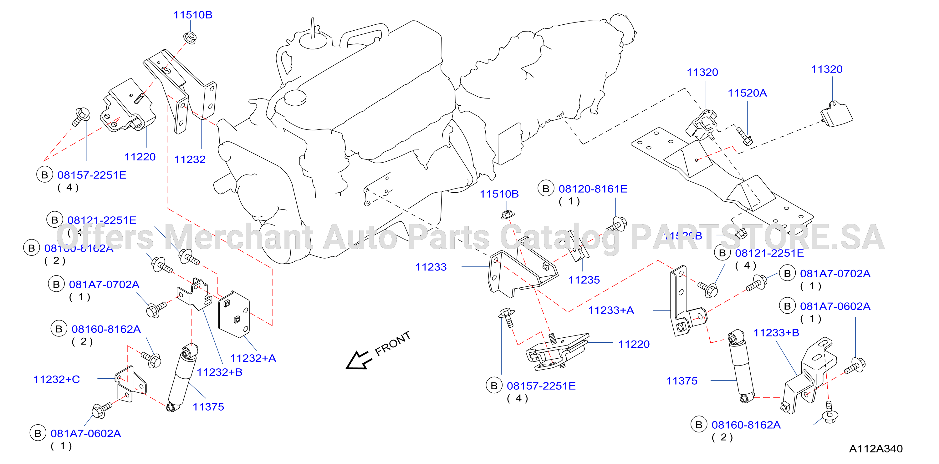 Engine Transmission Mounting Me Tb45E