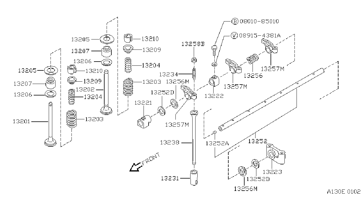 Camshaft Valve Mechanism Valve Mechanism