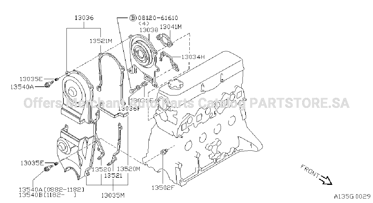 Front Cover Vacuum Pump Fitting
