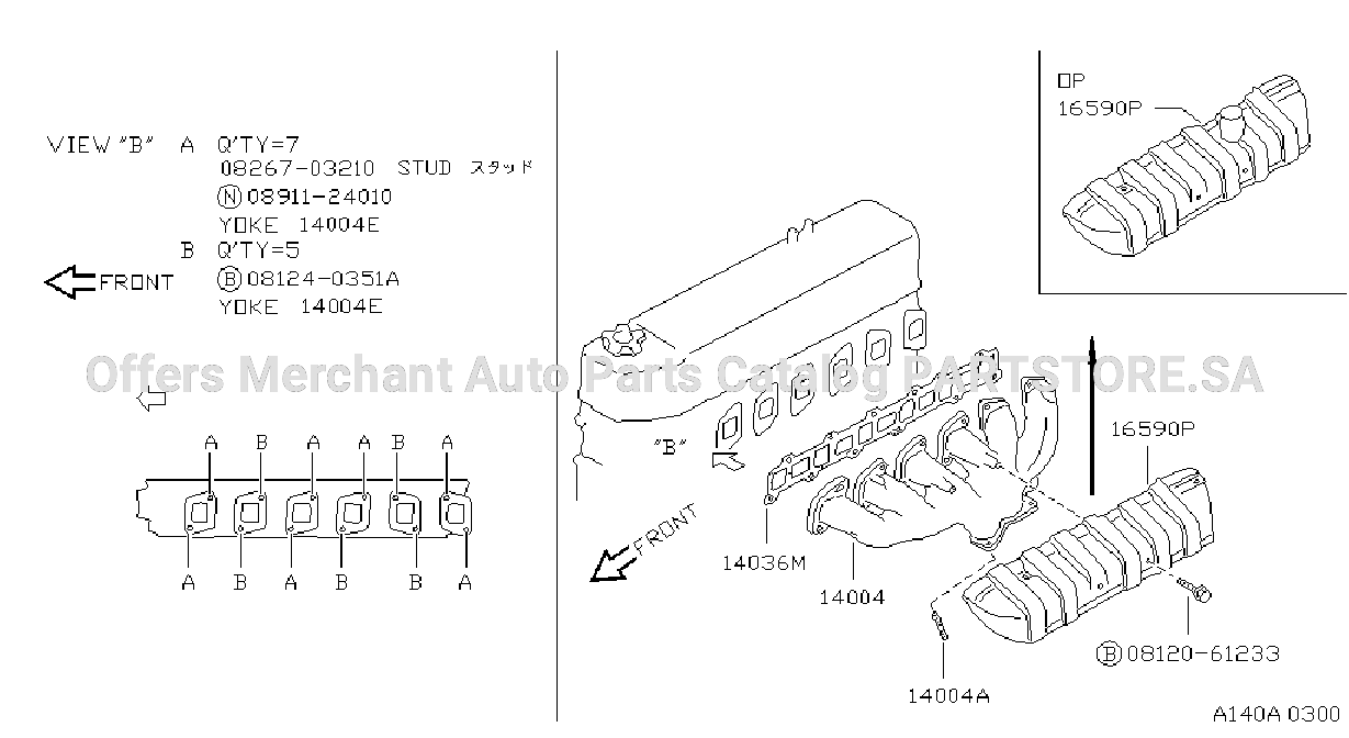 Manifold Exhaust Parts