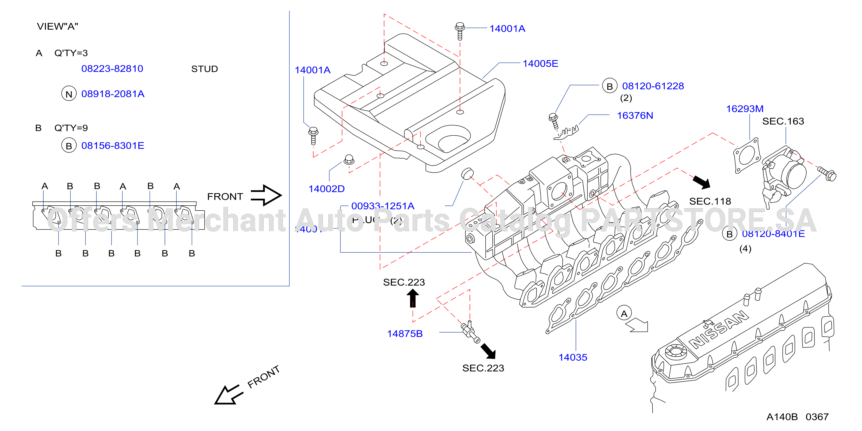 Manifold Intake Parts