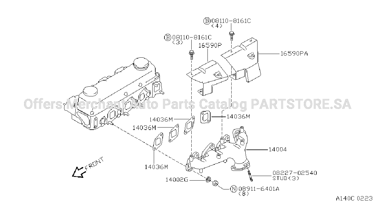 Manifold Exhaust Parts