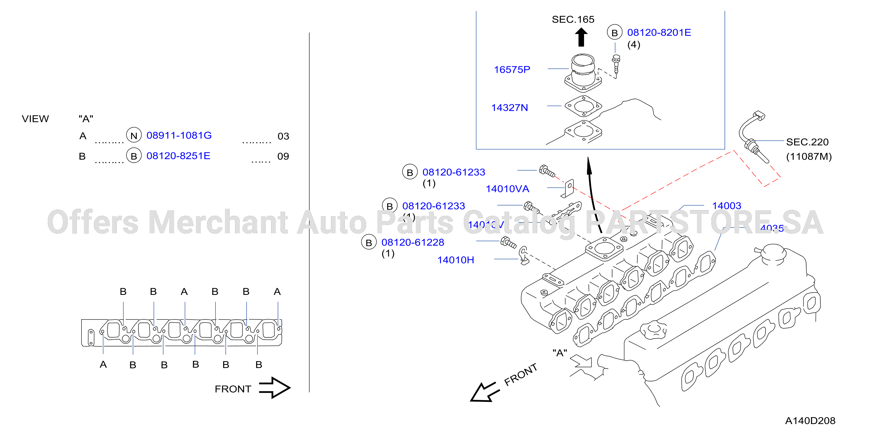 Manifold Intake Parts