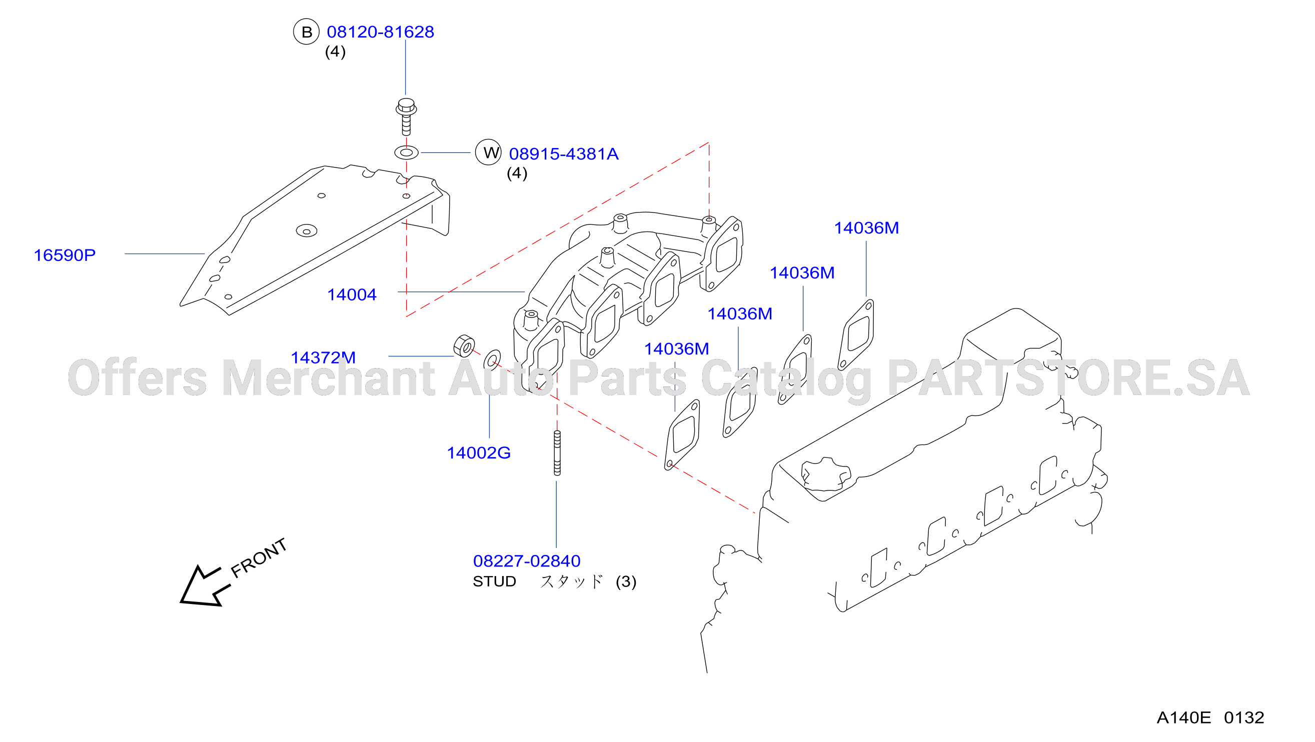 Manifold Exhaust Parts