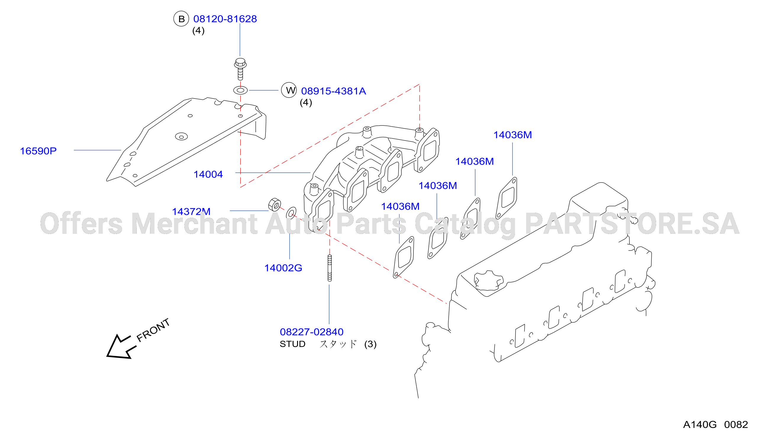 Manifold Exhaust Parts