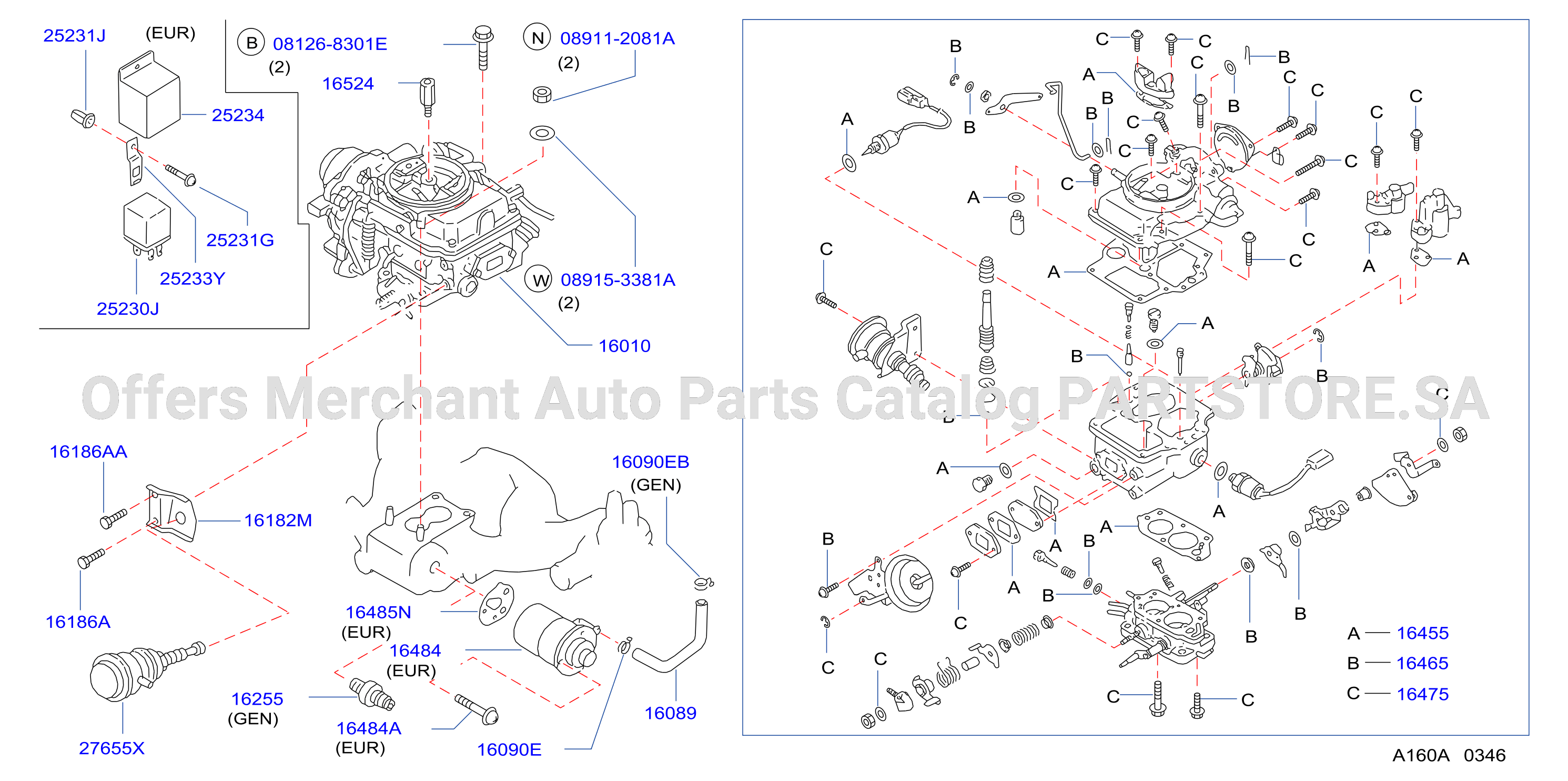 Carburetor Assy Screw Gasket Kit
