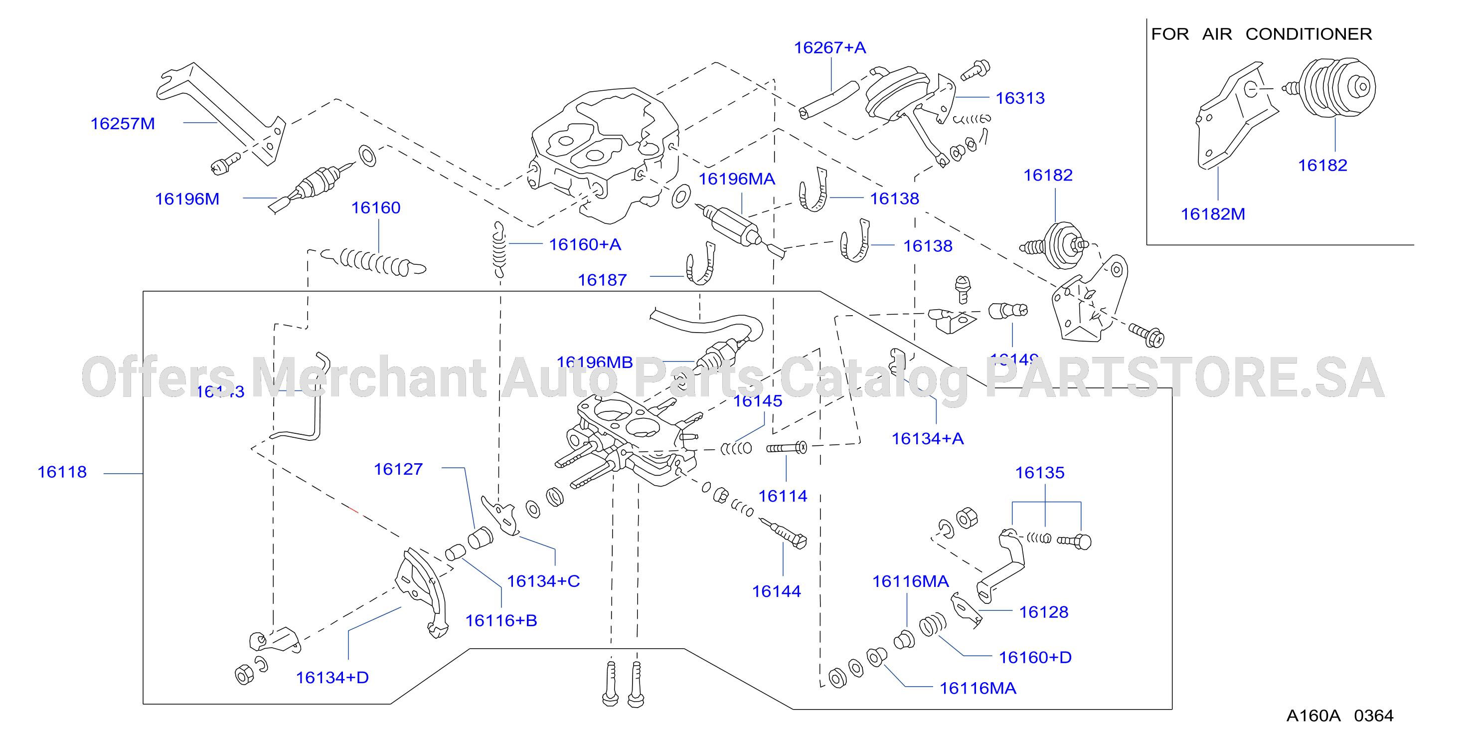 Carburetor Throttle Chamber Components