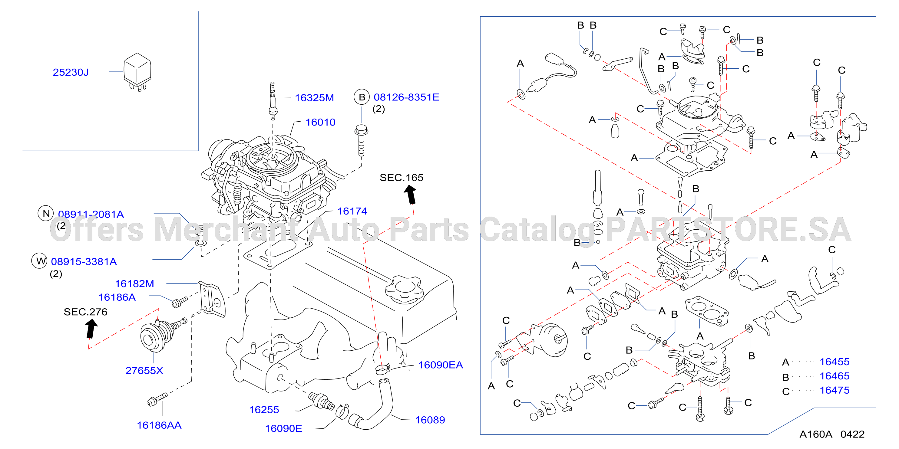 Carburetor Assembly Fitting Parts